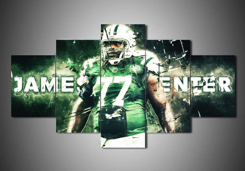New York Jets – James Carpenter – Sport 5 Panel Canvas Art Wall Decor