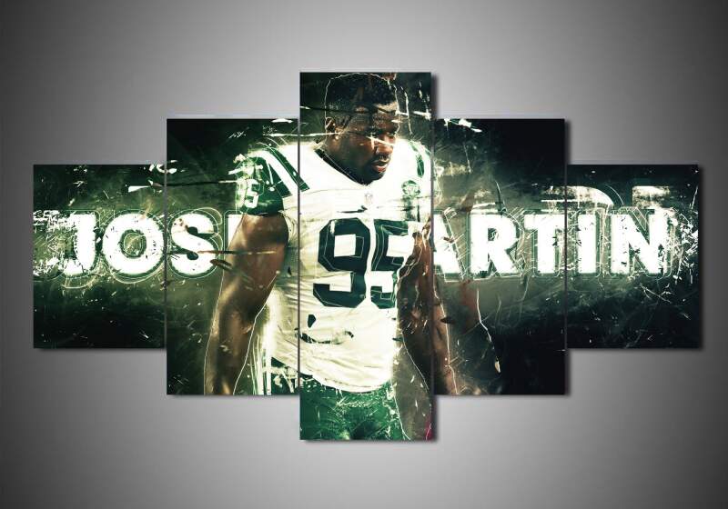 New York Jets – Josh Martin – Sport 5 Panel Canvas Art Wall Decor
