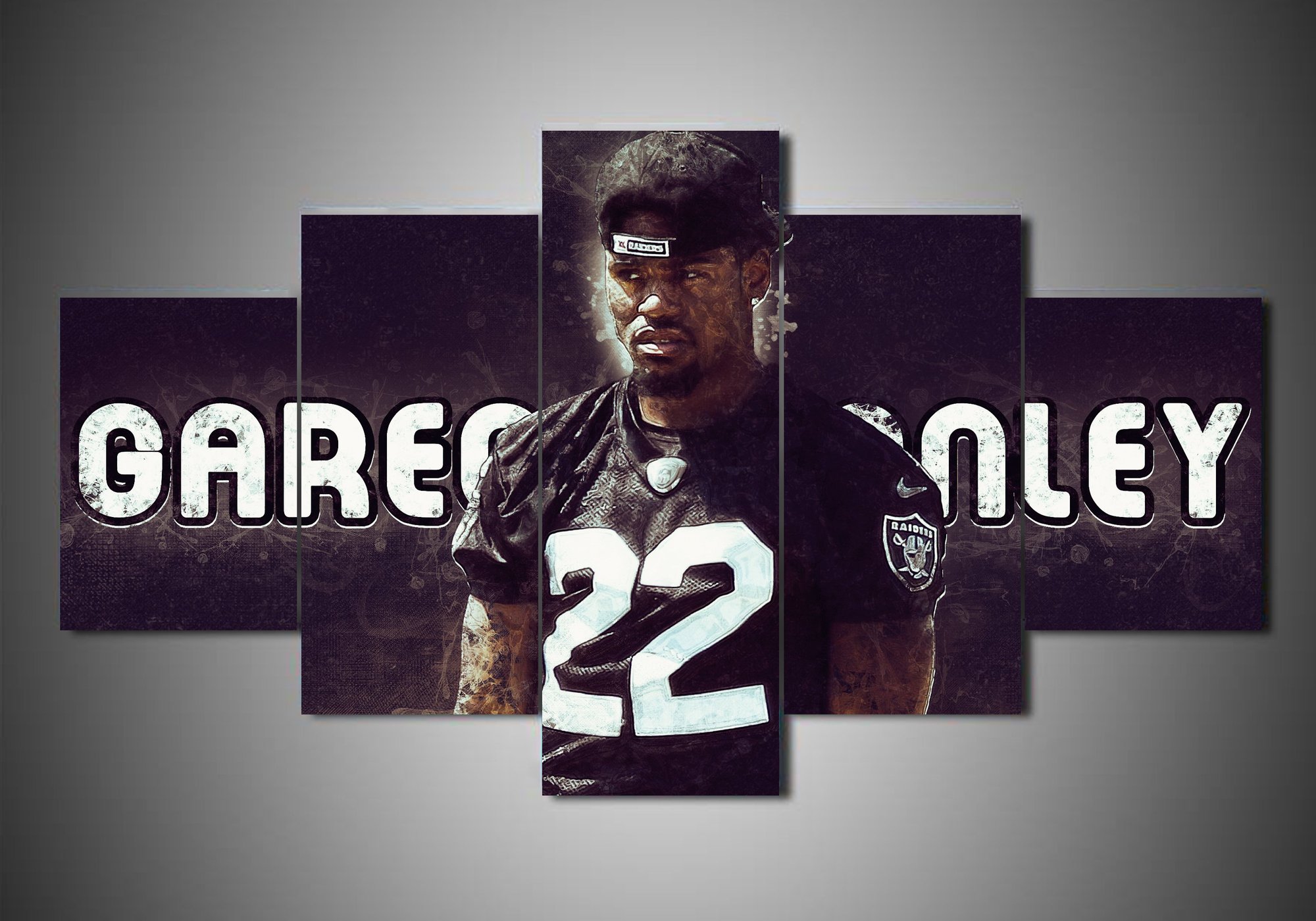 Oakland Raiders – Gareon Conley – Sport 5 Panel Canvas Art Wall Decor
