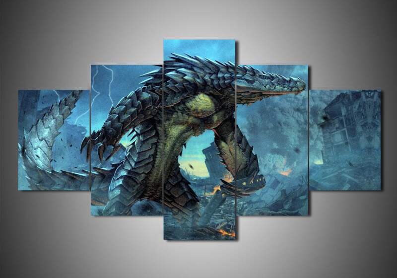 Pacific Rim 1 – Movie 5 Panel Canvas Art Wall Decor