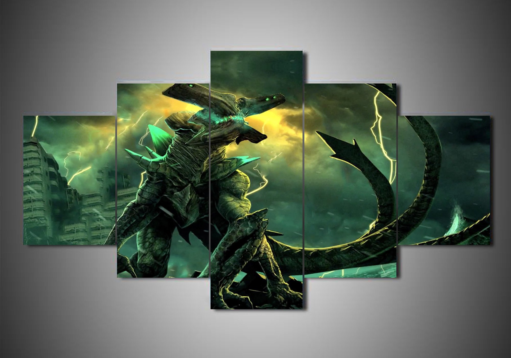 Pacific Rim 5 – Movie 5 Panel Canvas Art Wall Decor