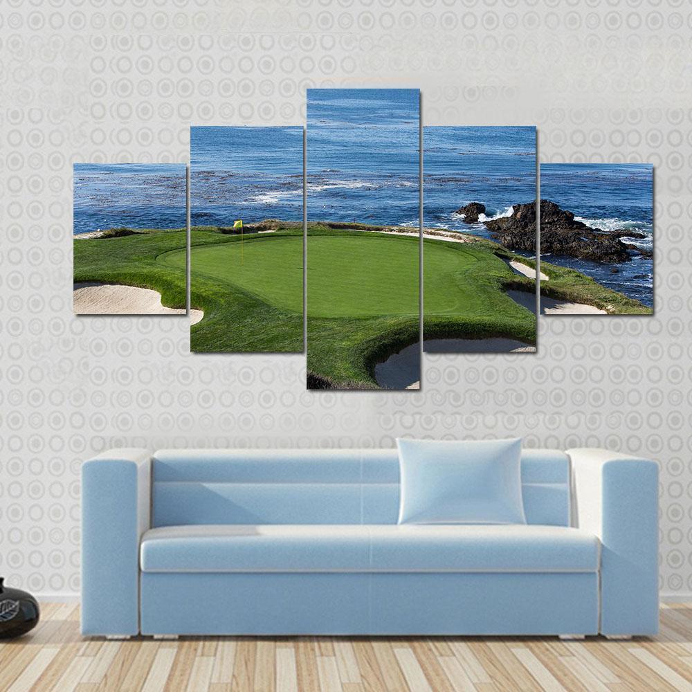 Pebble Beach Golf Nature – 5 Panel Canvas Art Wall Decor