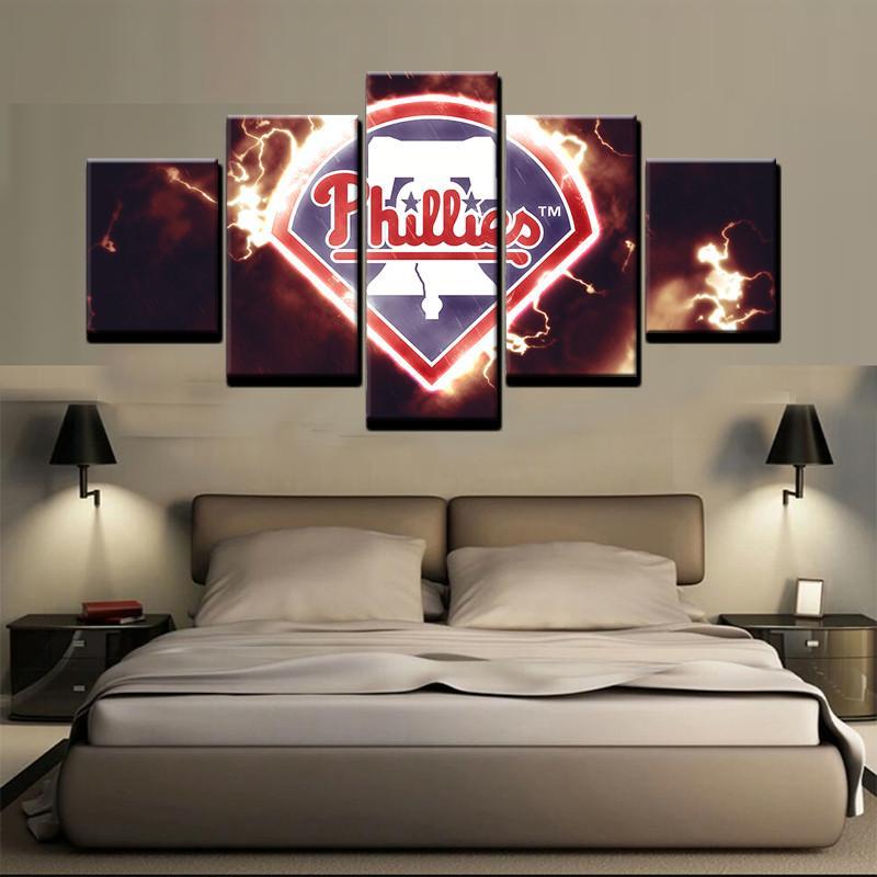 Philadelphia Phillies Team – Sport 5 Panel Canvas Art Wall Decor-CV