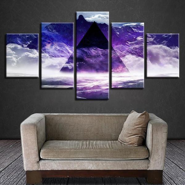 Pink Floyd Abstract Nature – 5 Panel Canvas Art Wall Decor