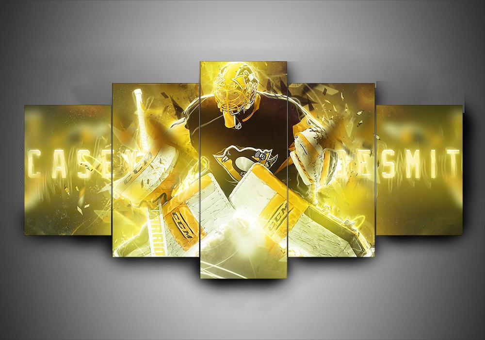 Pittsburgh Penguins – Casey Desmith – Sport 5 Panel Canvas Art Wall Decor