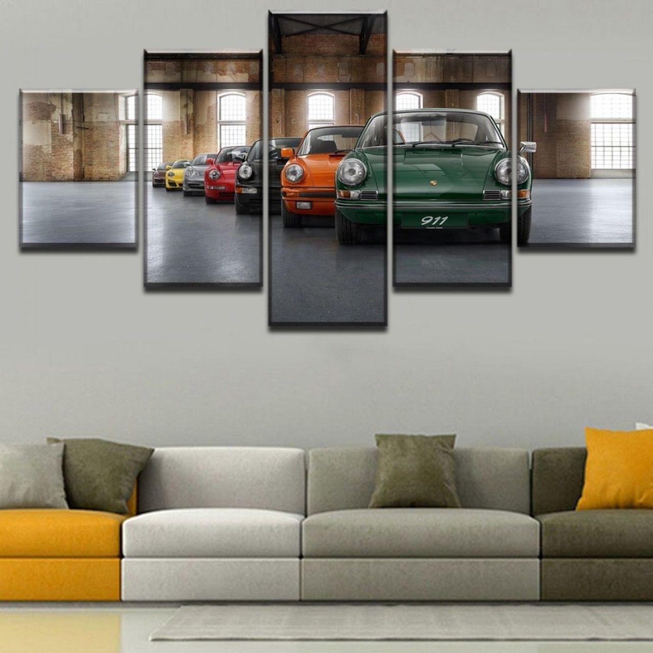 Porsche Car 911 Revolution Car – 5 Panel Canvas Art Wall Decor
