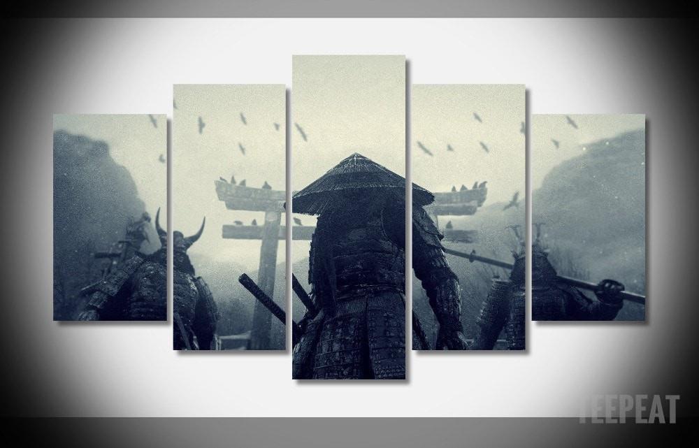 Samurai Movie – 5 Panel Canvas Art Wall Decor