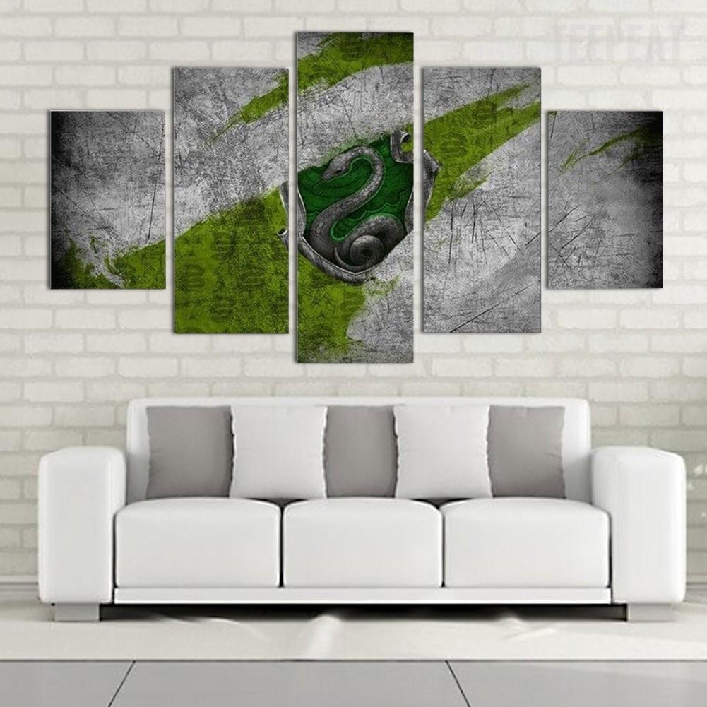 Snake Scenery – Abstract 5 Panel Canvas Art Wall Decor