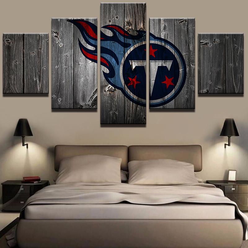 Tennessee Titans Football – Sport 5 Panel Canvas Art Wall Decor – CA Go  Canvas