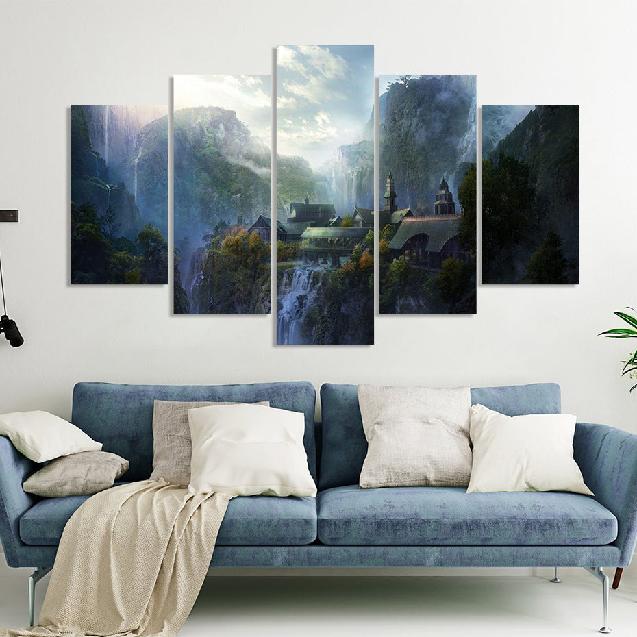 The Lord Of Rings Scenery – Canvas Wall Art Painting – CA Go Canvas