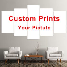 Custom Canvas Prints Personalized Canvas Gifts Multi Panel 5 Piece Canvas Wall Art