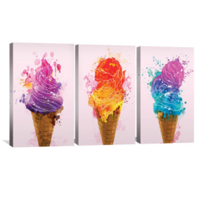 Ice Cream Canvas Art Canvas Wall Art Decor