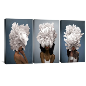 Modern of 3 artistic girls Canvas Wall Art Decor