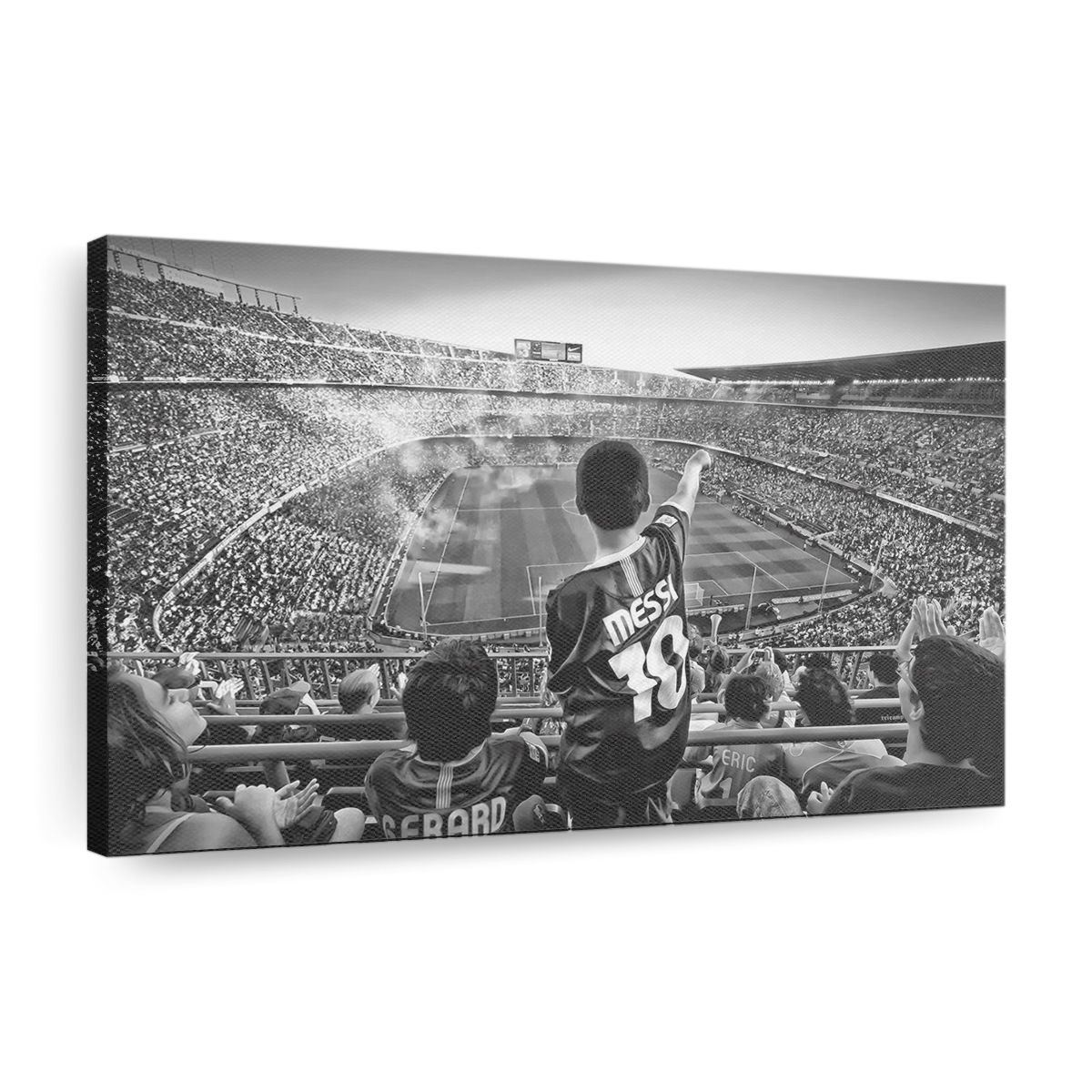 Cathedral Of Football Canvas Wall Art, Modern Art, Framed Canvas