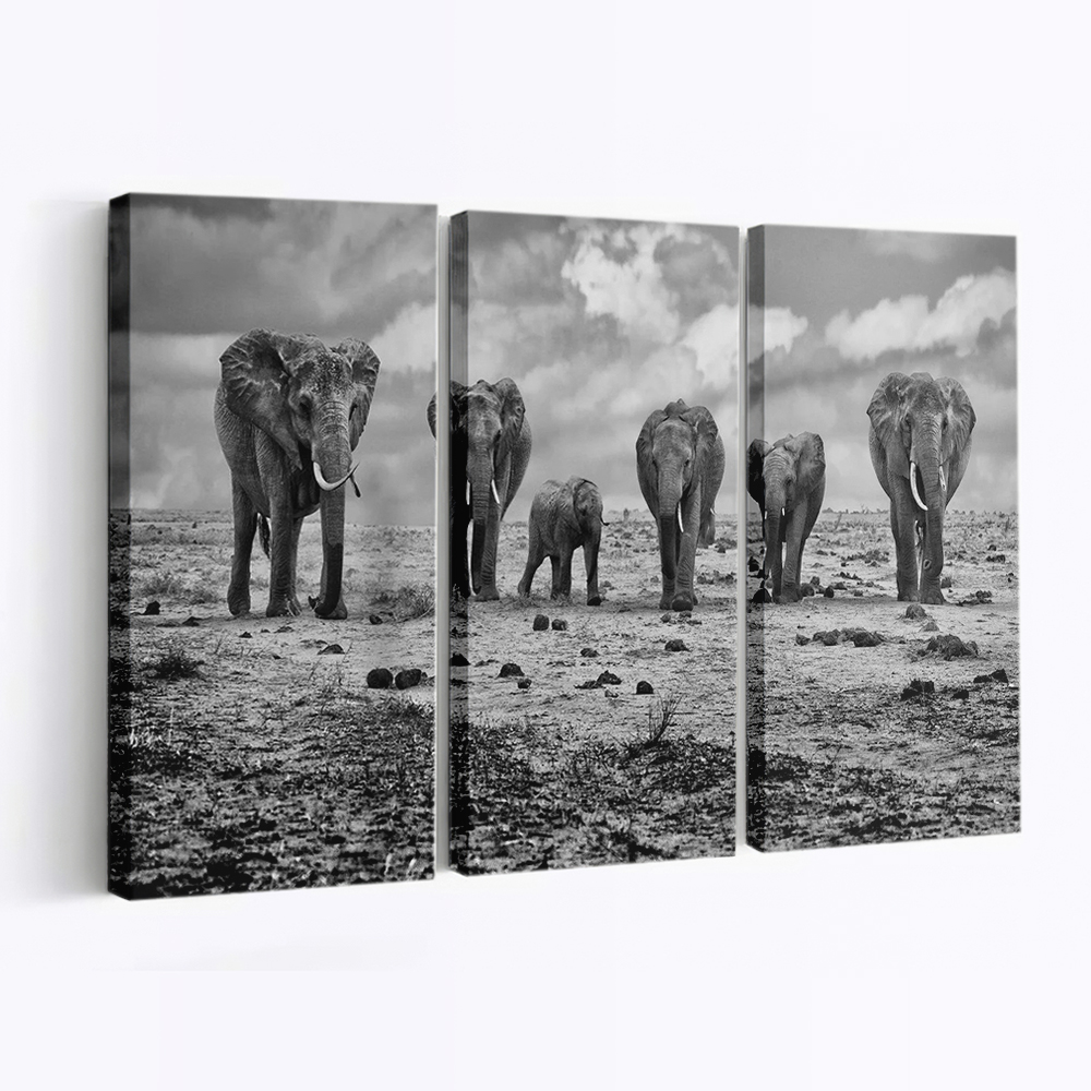 Big Family Canvas Wall Art, Modern Art, Framed Canvas