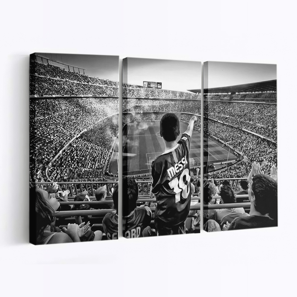 Cathedral Of Football Canvas Wall Art, Modern Art, Framed Canvas