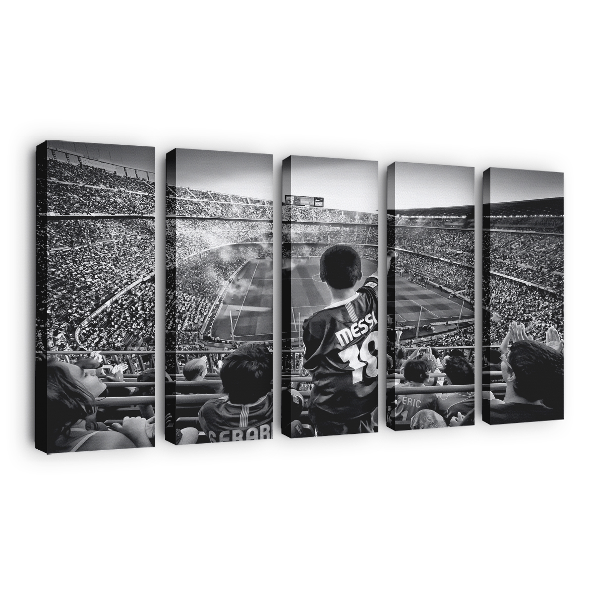 Cathedral Of Football Canvas Wall Art, Modern Art, Framed Canvas