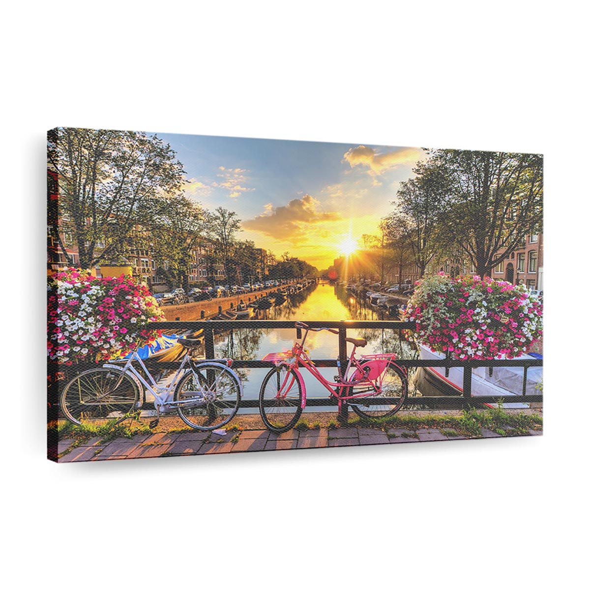 Amsterdam Skyline Canvas Wall Art, Home Decor, Framed Canvas
