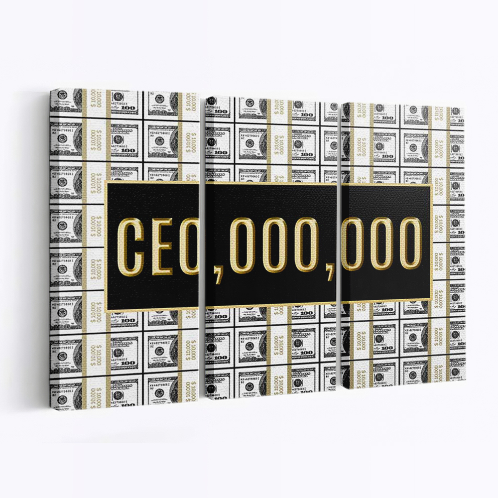 Ceo 000000 Canvas Wall Art, Quote Canvas, Motivational Wall Art