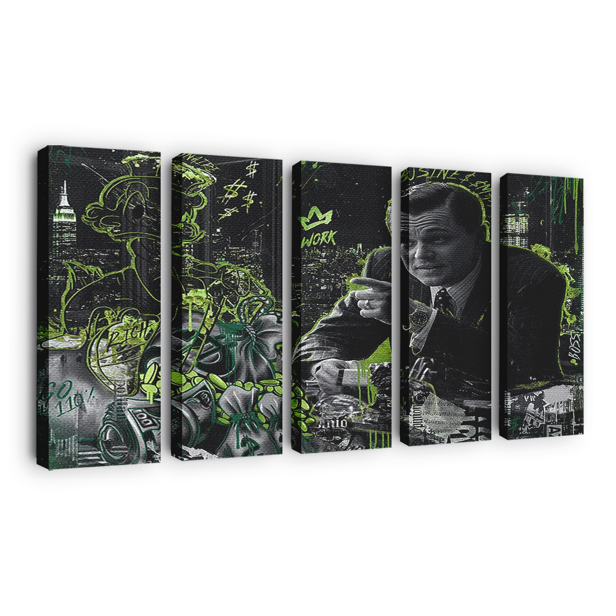 Busine$$ Man Canvas Wall Art, Quote Canvas, Motivational Wall Art