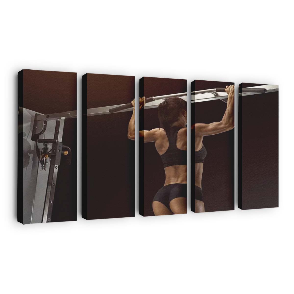 Pull Up Workout Exercise Canvas Wall Art, Bedroom Wall Art, Framed Canvas